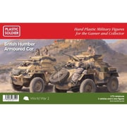 PSCWW2V20037 1/72 英軍 ハンバー装甲車Mk.II/Mk.IV（車両3台＆クルーフィギュア6体入） [組立式プラスチックモデル]