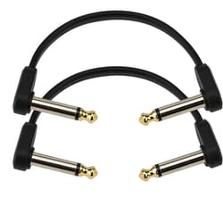 PlanetWaves by D'Addario パッチケーブル（シールドケーブル） 2本セット （10cm L-L） PW-FPRR-204 4inch Twin Pack
