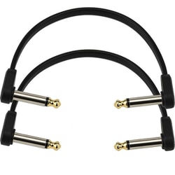 PlanetWaves by D'Addario パッチケーブル（シールドケーブル） 2本セット （15cm L-L） PW-FPRR-206 6inch Twin Pack