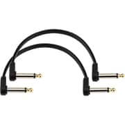 PlanetWaves by D'Addario パッチケーブル(シールドケーブル) 2本セット (15cm L-L クランク) PW-FPRR-206OS 6inch Twin Pack