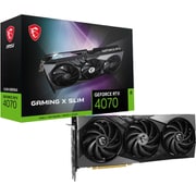 グラフィックスカード ブラックモデル GeForce RTX 4070 GAMING X SLIM 12G