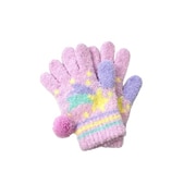 6937603 流れ星手袋 キッズ/女児向け ピンク サイズ:フリーサイズ