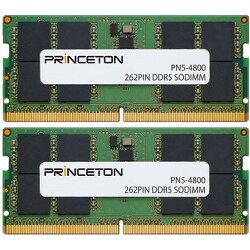 16GB（8GB 2枚組） DDR5-4800 262PIN SODIMM PN5-4800-8GX2