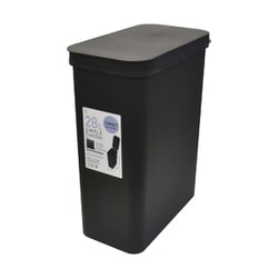 ゴミ箱 SIMPLE DUST BOX 28リットル 分別に便利 ブラック 日本製 KM-602
