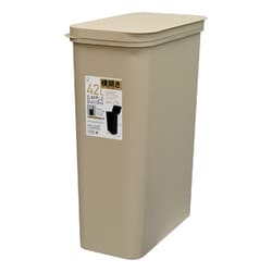 ゴミ箱 SIMPLE DUST BOX 42リットル 横開き 棚下 カウンター下にも置ける ベージュ 日本製 KM-607