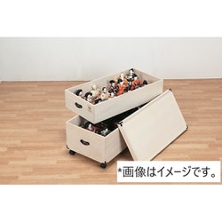 桐製収納ボックス 2段 キャスター付き TAN-168-2