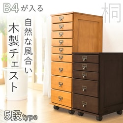 ヨドバシ.com - 谷村実業 TAN-269-5（NA） [B4が入る多段チェスト 5段 