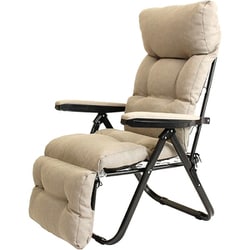 フットレスト付きリクライニングチェア グレー TAN-859（GY）