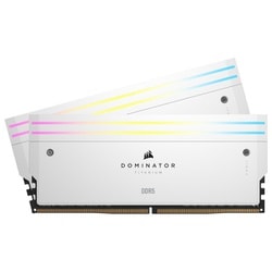 DOMINATOR TITANIUM RGB DDR5 UDIMM 96GB （48GB×2） DDR5-6400 （PC5-51200） CL32/1.4V XMP3.0 White CMP96GX5M2B6400C32W