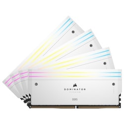 DOMINATOR TITANIUM RGB DDR5 UDIMM 64GB （16GB×4） DDR5-6400 （PC5-51200） CL32/1.4V XMP3.0 White CMP64GX5M4B6400C32W