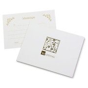 写真台紙 WEDDING Lサイズ 2面ヨコ ホワイト (メッセージカード付き) PHWD-L2YWT