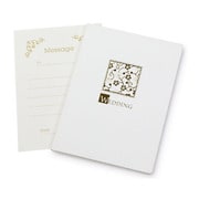 写真台紙 WEDDING 2Lサイズ 2面タテ ホワイト (メッセージカード付き) PHWD-2L2TWT
