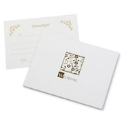 写真台紙 WEDDING 2Lサイズ 2面ヨコ ホワイト (メッセージカード付き) PHWD-2L2YWT