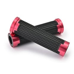 38500 [GRIPPY GRIP GG-D-AL-CROSS（全長125mm）（φ22.2ハンドル用）エンド貫通 カラー：レッド]