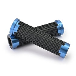 38501 [GRIPPY GRIP GG-D-AL-CROSS（全長125mm）（φ22.2ハンドル用）エンド貫通 カラー：ブルー]