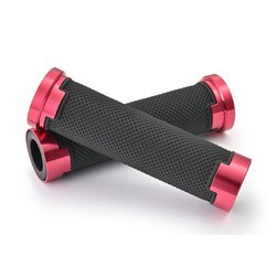38491 [GRIPPY GRIP GG-D-AL-BASE（全長125mm）（φ22.2ハンドル用）エンド貫通 カラー：レッド]