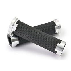 38497 [GRIPPY GRIP GG-D-AL-BASE（全長125mm）（φ22.2ハンドル用）エンド貫通 カラー：シルバー]