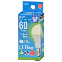 LED電球小形E17 60形相当 昼白色 LDA6N-G-E17 AG6