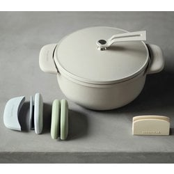 バーミキュラ　22cm    シリコンホルダー＆マルチスタンド ＋ レシピ本 オーブンポット 2 26cm セルフスタンディングリッド[シーソルト