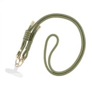 LN-SS11GR [スマートフォン（汎用） ショルダーストラップ 「SHOULTY MULTI STRAP」Wフックベーシックタイプ オリーブ]
