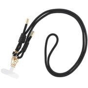 LN-SS11BK [スマートフォン（汎用） ショルダーストラップ 「SHOULTY MULTI STRAP」Wフックベーシックタイプ ブラック]
