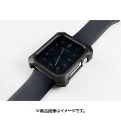 GW-507 [Solid bumper for Apple Watch ブラック（45mm、Series7.8用） Apple Watchケース アルミ削り出し]