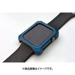 GW-510 [Solid bumper for Apple Watch マットブルー（45mm、Series7.8用） Apple Watchケース アルミ削り出し]