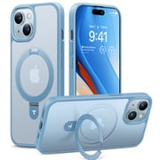 X00FX0853 UPRO Ostand MatteCase 15 LightBlue [iPhone 15用ケース Light Blue]