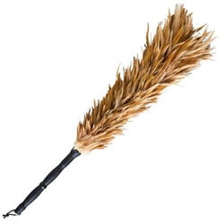 毛ばたき 鶏毛 全長約66cm YN-45