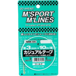 MM-05 [カジュアルテープ（幅3mm×10m） ゴールド]