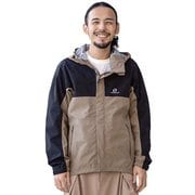 M'S コンバットレインジャケット MEN'S COMBAT RAIN JACKET ODJ95031 ベージュ×ブラック(256009) Lサイズ [アウトドア 防水ジャケット メンズ]