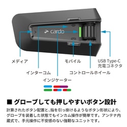 ヨドバシ.com - カルド Cardo PT200001 [PACKTALK EDGE バイク用