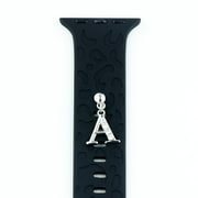 IQ-AWDECO2-SA [Apple Watch ワンポイントチャーム イニシャル シルバー（002） A]