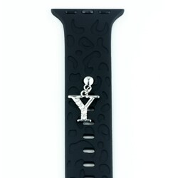 IQ-AWDECO2-SY [Apple Watch ワンポイントチャーム イニシャル シルバー（002） Y]
