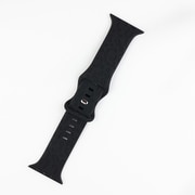 IQ-AW031B45-BK [Apple Watch 45/44/42mm レオパード シリコンバンド （031） ブラック]
