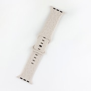 IQ-AW031B45-IV [Apple Watch 45/44/42mm レオパード シリコンバンド （031） アイボリー]