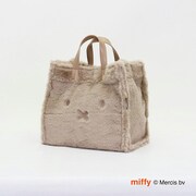 6033 B216 フェイスミルクティー [限定 miffy（ミッフィー） 秋冬ファー 2WAYトート]