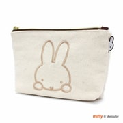 7100-M B246 ボアホワイト [限定 miffy（ミッフィー） 秋冬ボア 帆布ポーチ]