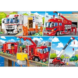 公文 くもん KUMON ジグソーパズル はたらく車のなかまSTEP２３4 KUMON くもんのジグソーパズル STEP5 働く車大集合