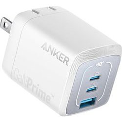 USB充電器 Anker Prime Wall Charger 67W USB-C×2/USB-A×1 ActiveShield 2.0搭載 GaNPrime採用 3台同時充電可能 ホワイト A2669N21