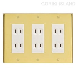 GORIKI ISLAND（ゴーリキアイランド） コンセントプレ-ト PCN 03 PVD 790206
