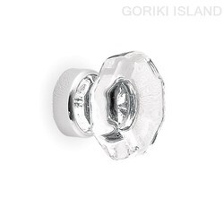 GORIKI ISLAND（ゴーリキアイランド） ガラス ツマミ OF S CR 620908