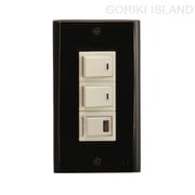 GORIKI ISLAND(ゴーリキアイランド) スイッチプレ-ト PL 03 BK 790323