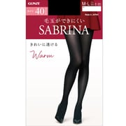SABRINA(サブリナ) 毛玉がでにくい Warmタイツ 40デニール M~L ブラック SBW51M