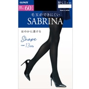 SABRINA(サブリナ) 毛玉がでにくい 着圧タイツ 60デニール M~L ブラック SBW56M
