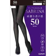 SABRINA(サブリナ) 50デニール タイツ 2足組 M~L ブラック SBG12AY