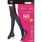 SABRINA(サブリナ) 80デニール タイツ 2足組 L~LL ブラック SBG13AY