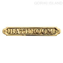 GORIKI ISLAND（ゴーリキアイランド） サイン BATHROOM 630020
