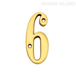 GORIKI ISLAND（ゴーリキアイランド） ブラスナンバ- 76 6 820336