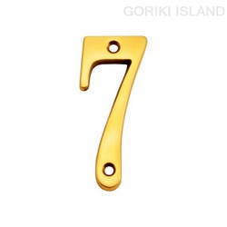 GORIKI ISLAND（ゴーリキアイランド） ブラスナンバ- 76 7 820337